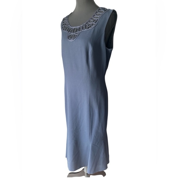 Escada Navy Blue Sleeveless Dress Size EU40 US8 - Picture 2 of 7